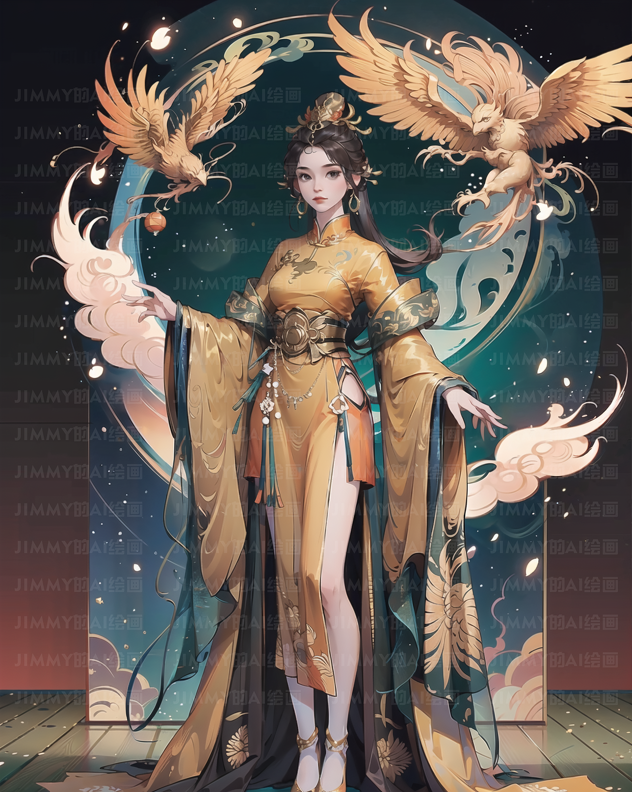 自己练了一个国风模型,效果还可以,感受一下