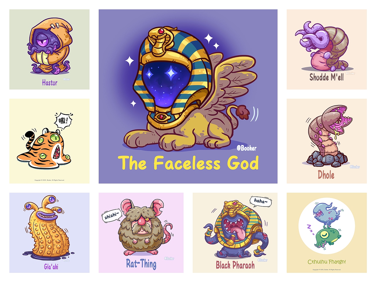 原创画集《狂想曲 克苏鲁趣味角色插画图鉴》