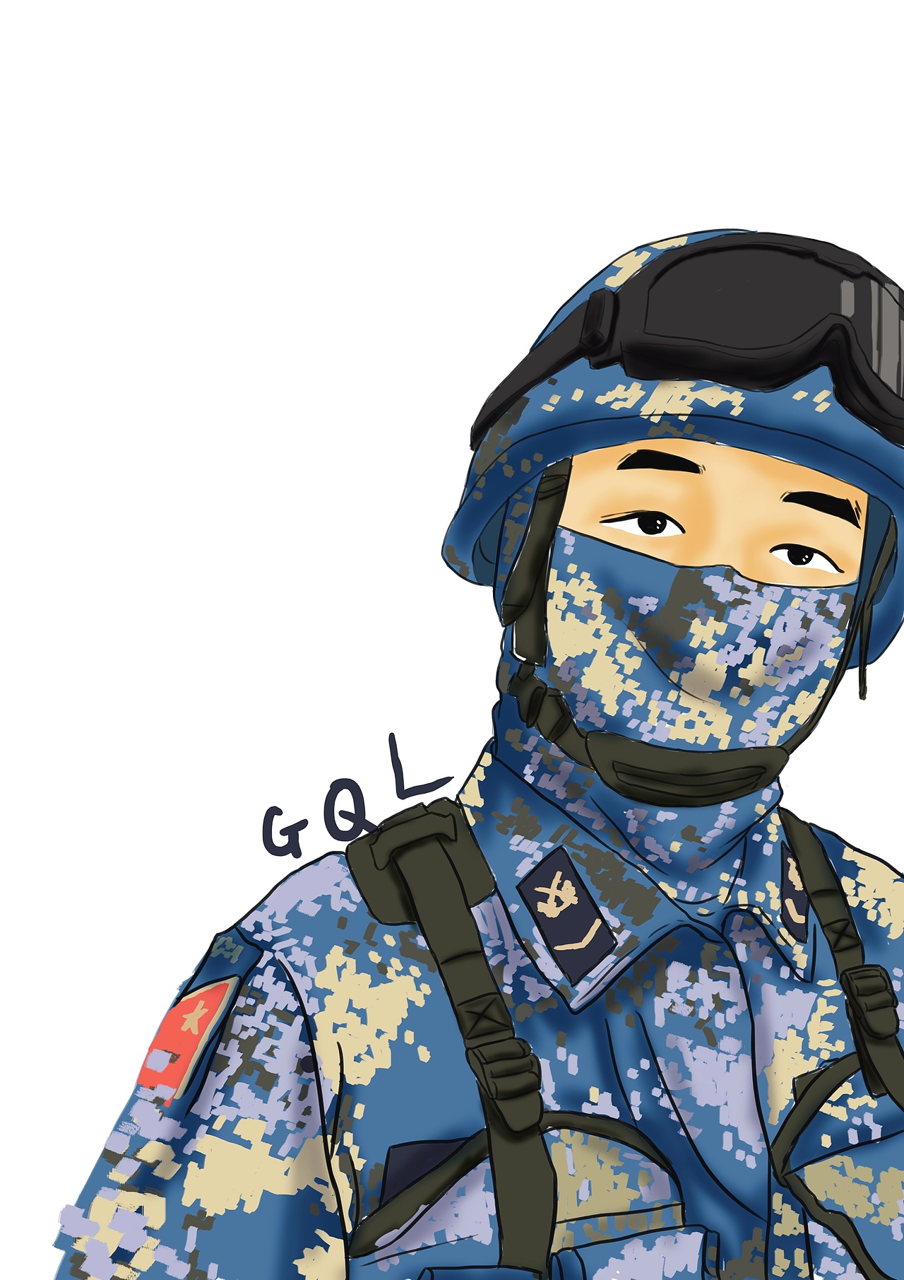 手绘头像插画（图ZMzM0OTM4NTk2） - 创作习作 - 站酷设计师弋阿龙原创素材 - 站酷ZCOOL