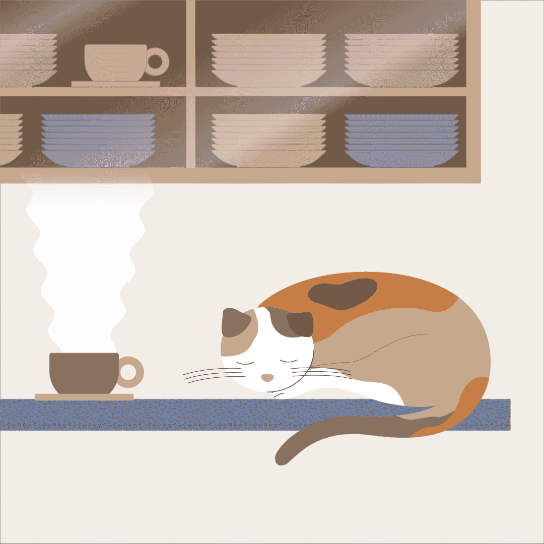 dinlab × Amao动态插画打卡| 慵懒午后（图ZMzE5NzQzNTIw） - 创作习作 - 站酷设计师三猫_Arya原创素材 - 站酷ZCOOL