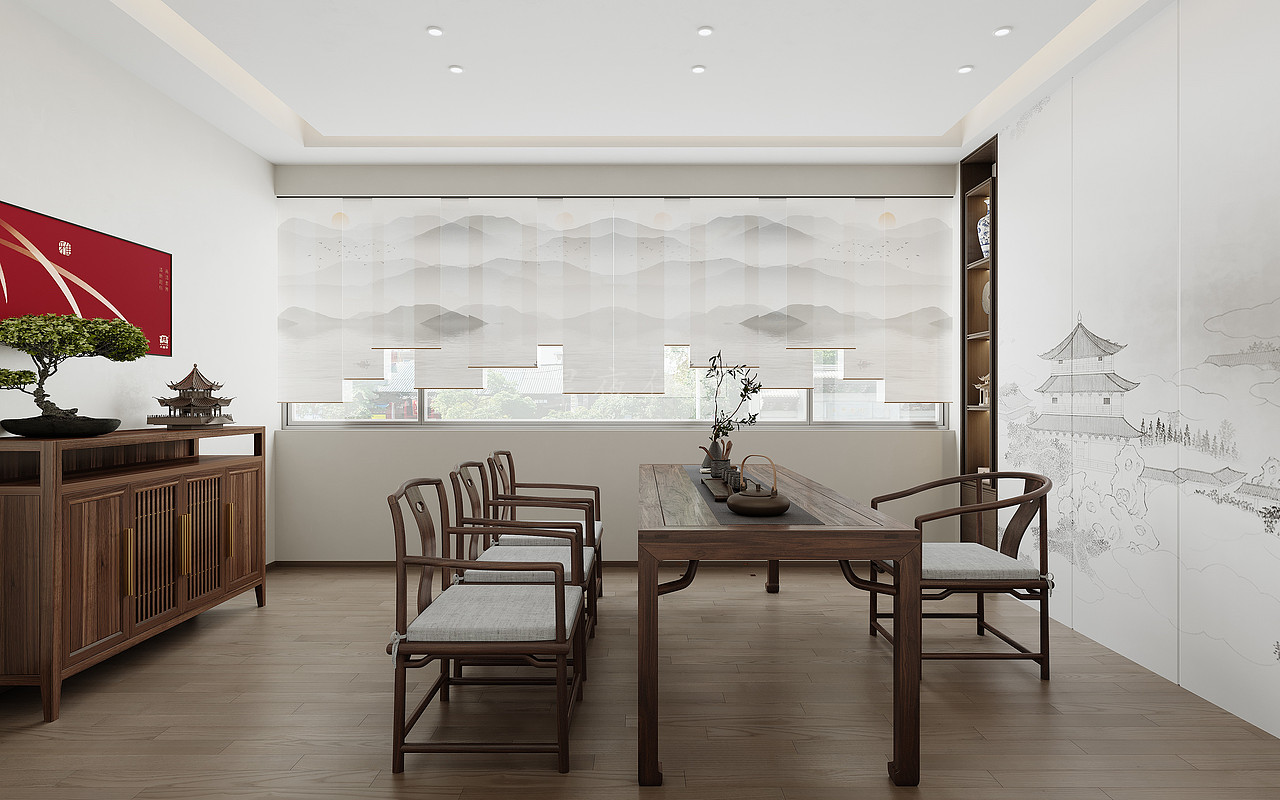 茶室设计|闲时清凉意,忙时烟火气