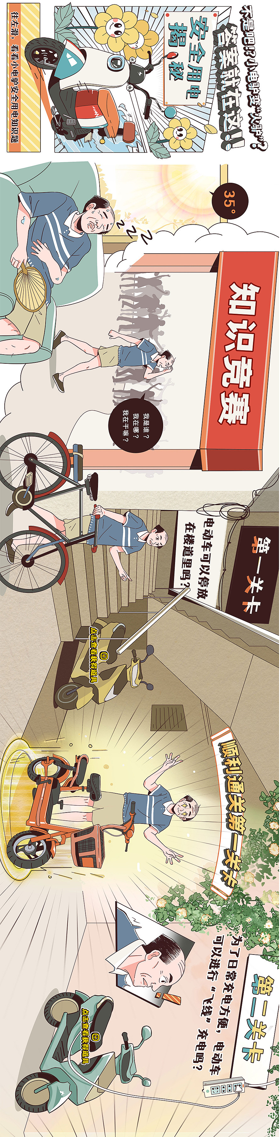 《不是吧!?小电驴变“火驴”？》SVG条漫（图ZMzY3NzQ4OTgw） - 短篇/格漫 - 站酷设计师Winween原创素材 - 站酷ZCOOL