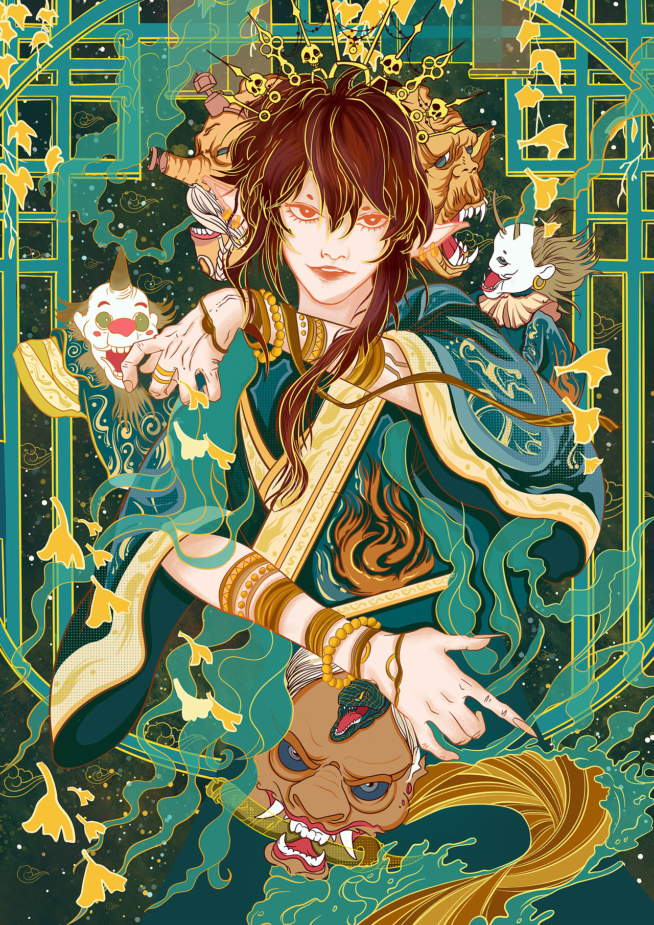 《异闻·狂想山海经插画设计》