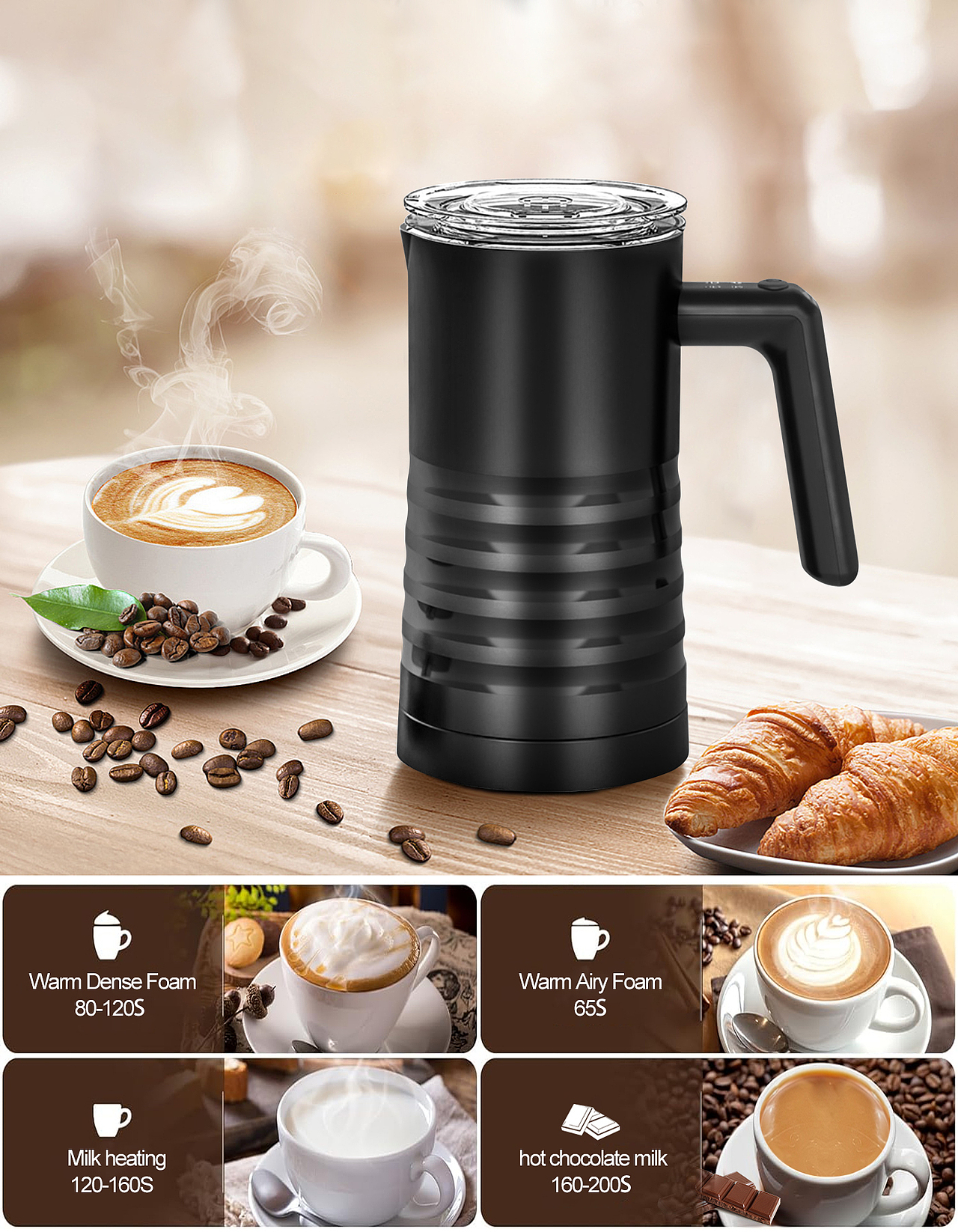 电动奶泡器电商亚马逊主图详情页A+