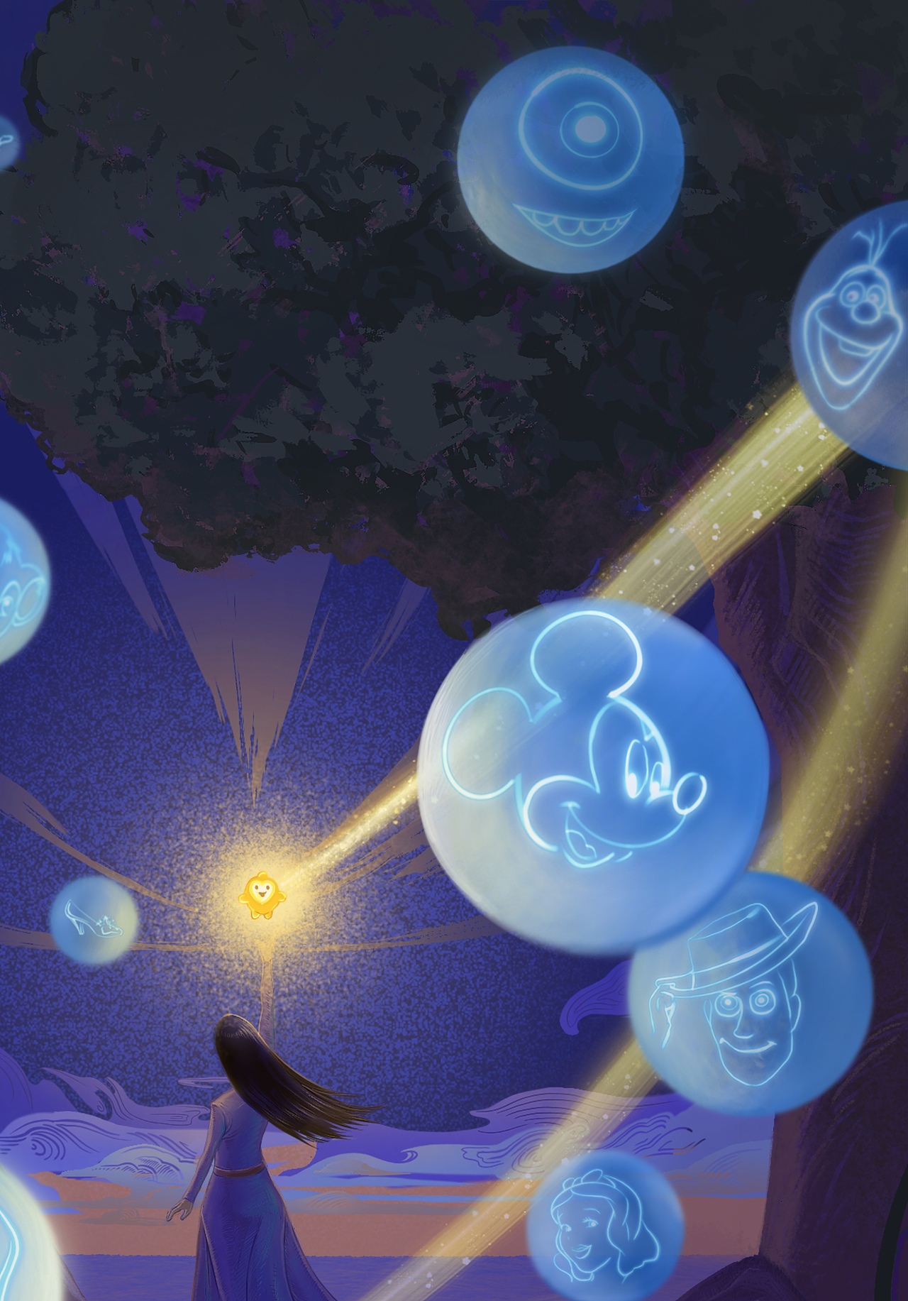 原创迪士尼《星愿》概念海报设计