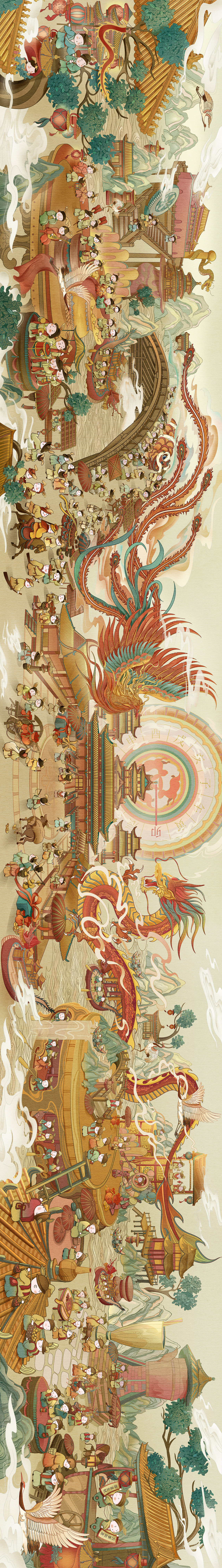 插画|卯兔迎春图|2023年兔年贺新春