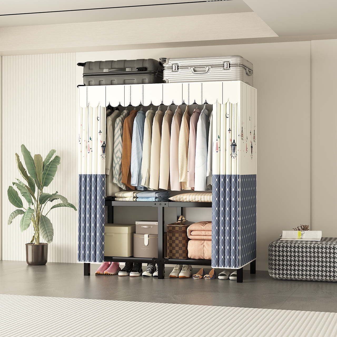 电商用折叠衣柜效果图
