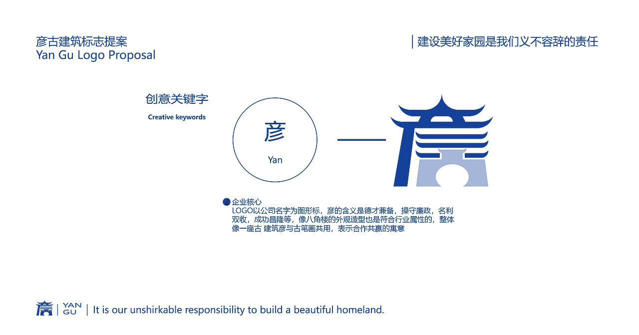 彦古建筑LOGO提案（图ZMzQ0MzU4Nzg4） - Logo - 站酷设计师偶一然原创素材 - 站酷ZCOOL