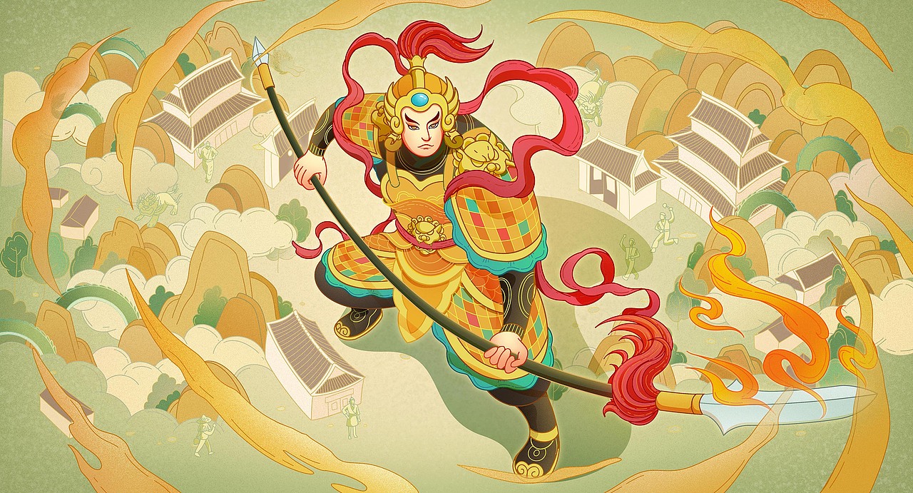 三国杀 门神·神赵云（图ZMzQ4NDA1OTUy） - 概念设定 - 站酷设计师三十六阿原创素材 - 站酷ZCOOL