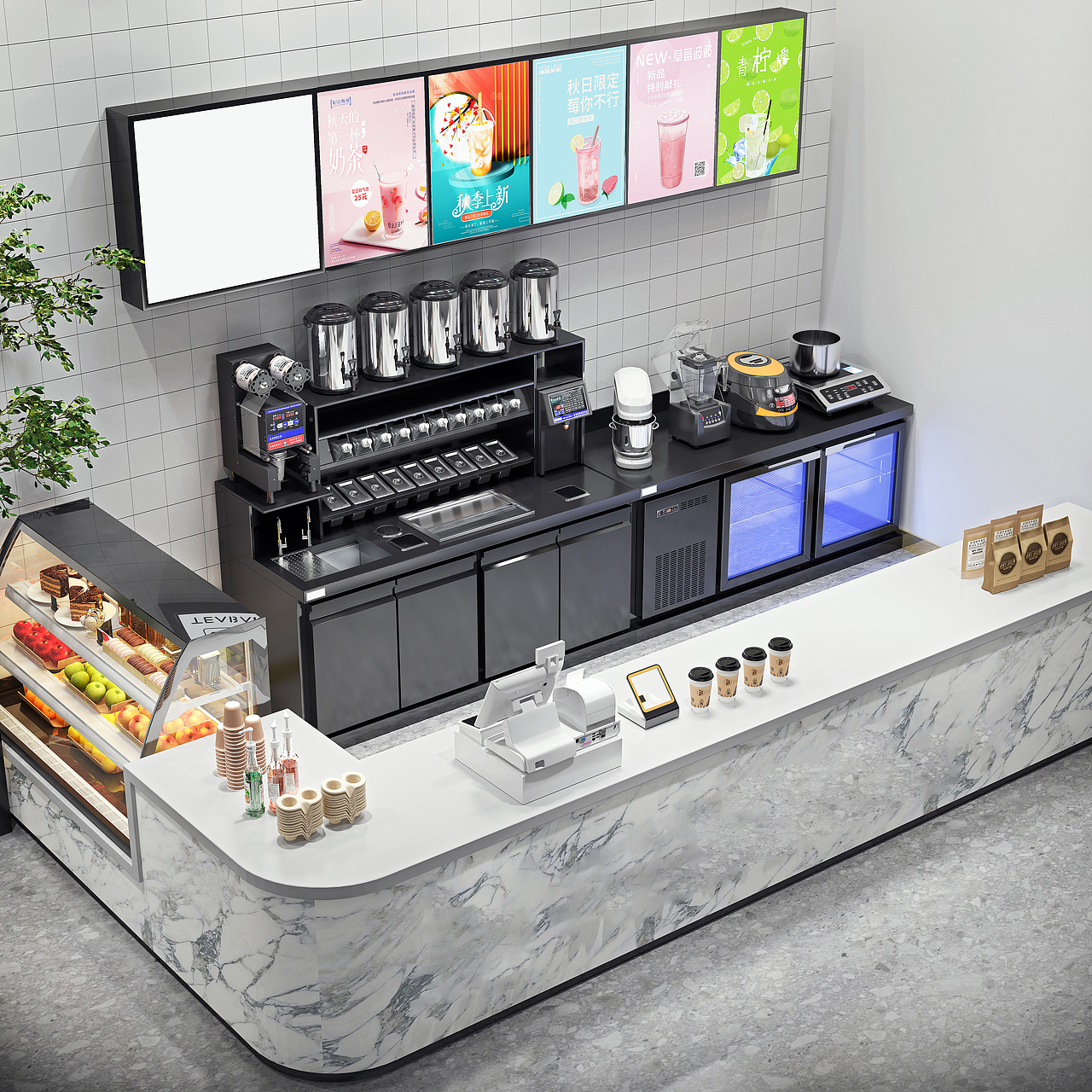 奶茶店餐饮设备3D建模渲染源文件（图ZMzcwNDg2NjQw） - 产品 - 站酷设计师奶茶设备3D源文件原创素材 - 站酷ZCOOL