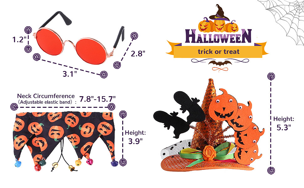 亚马逊 宠物 万圣节 女巫和南瓜套装