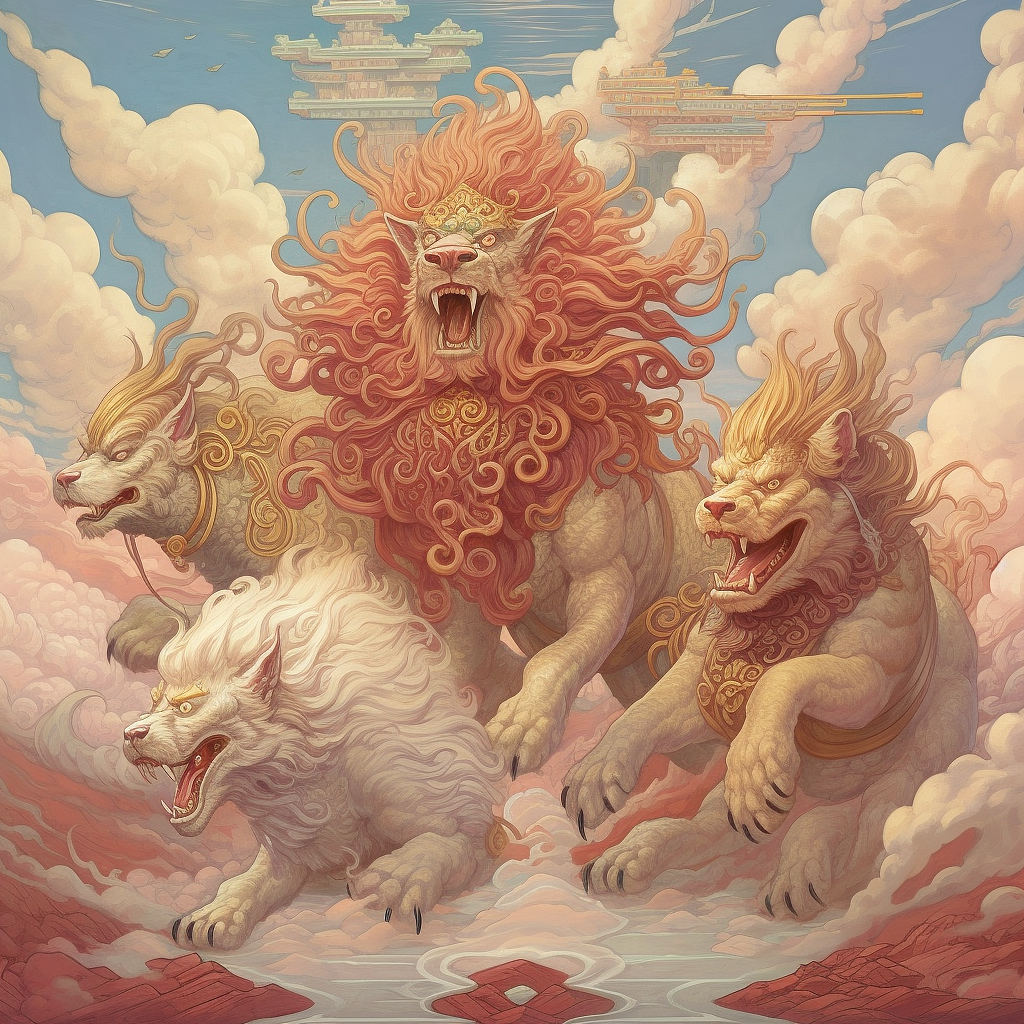 山海经神兽插画