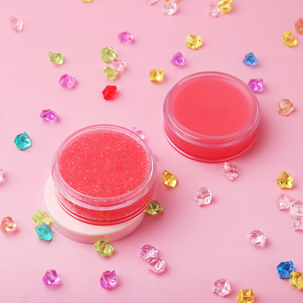 唇油唇膜磨砂膏三合一套装彩妆唇妆产品摄影场景摆拍