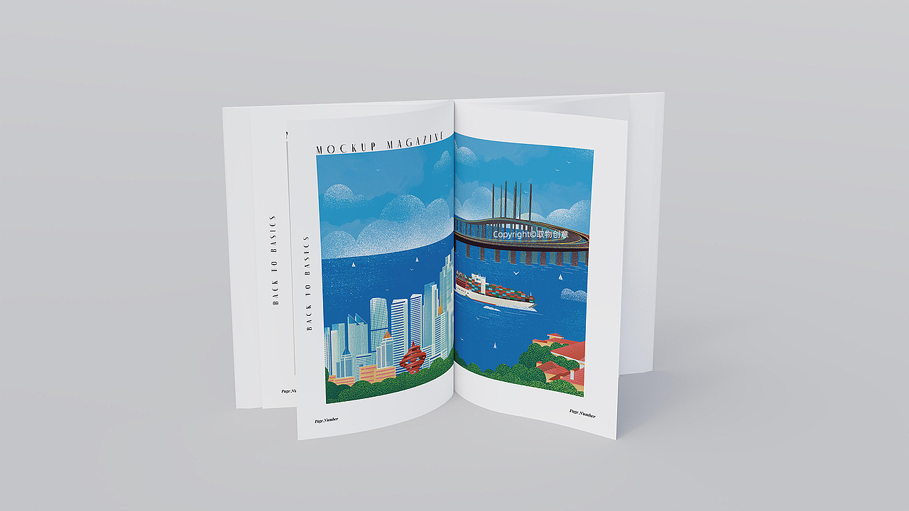 青岛建筑插画/青岛城市插画/山东文创©️取物创意