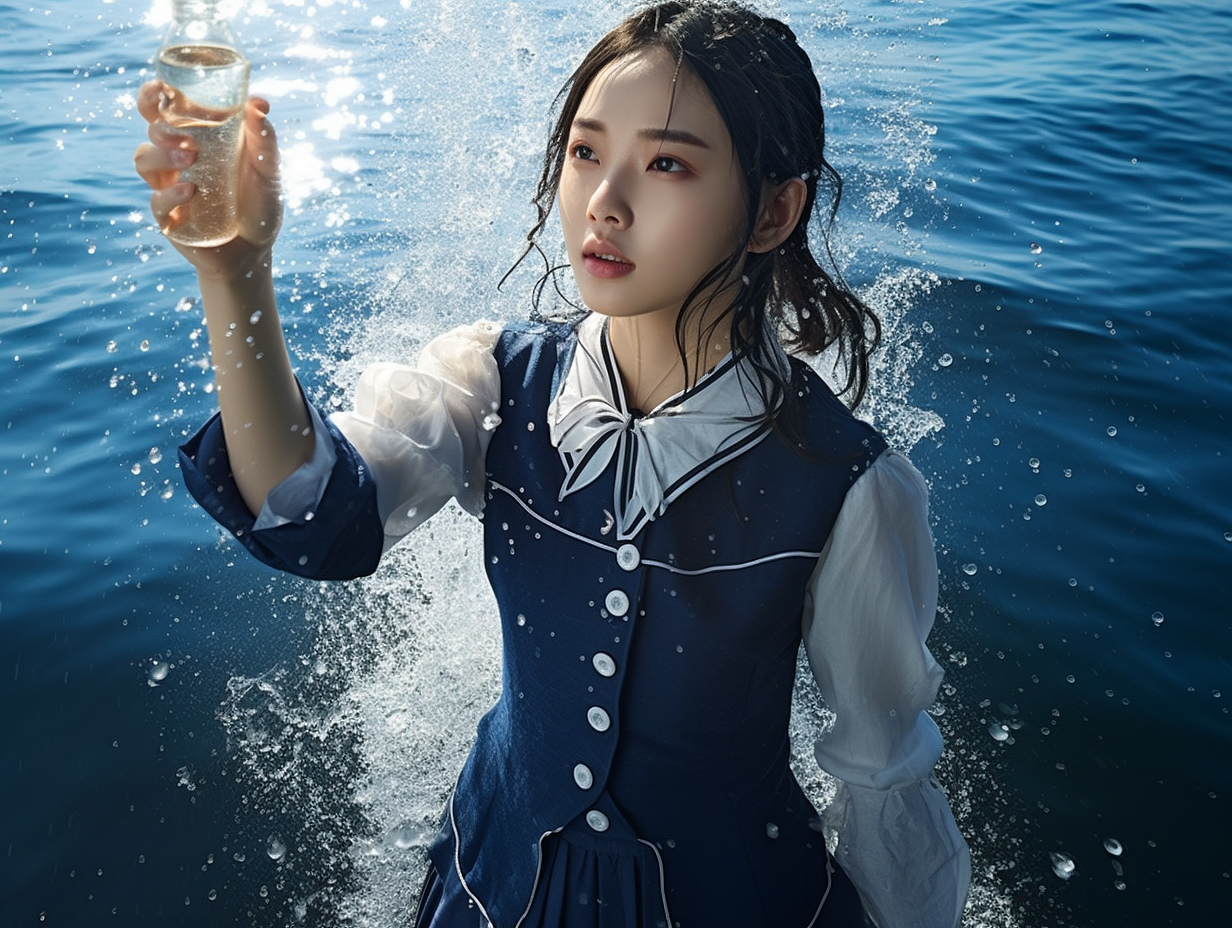 听说，夏天和大海更配哦☀️🌊AI夏日清纯风（图ZMzQ4MTA1MTI0） - AI作品 - 站酷设计师VRGC研究院原创素材 - 站酷ZCOOL