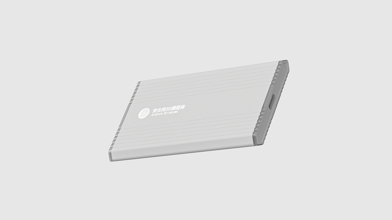 三维模型_机甲SSD移动硬盘（图ZMzU3NDI4MDIw） - 产品 - 站酷设计师安主的3D模型库原创素材 - 站酷ZCOOL