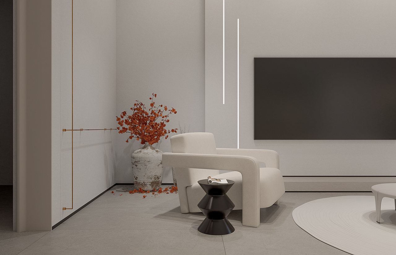 侘寂空间表现D5（图ZMzAwMjM5NDMy） - 家装设计 - 站酷设计师羽沫设计原创素材 - 站酷ZCOOL