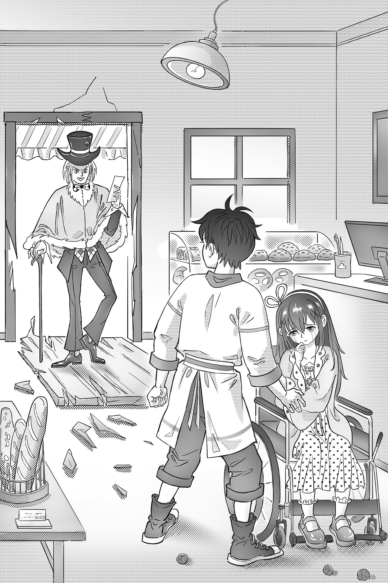 给《乐园幻想》系列小说做的封面/人设/内插