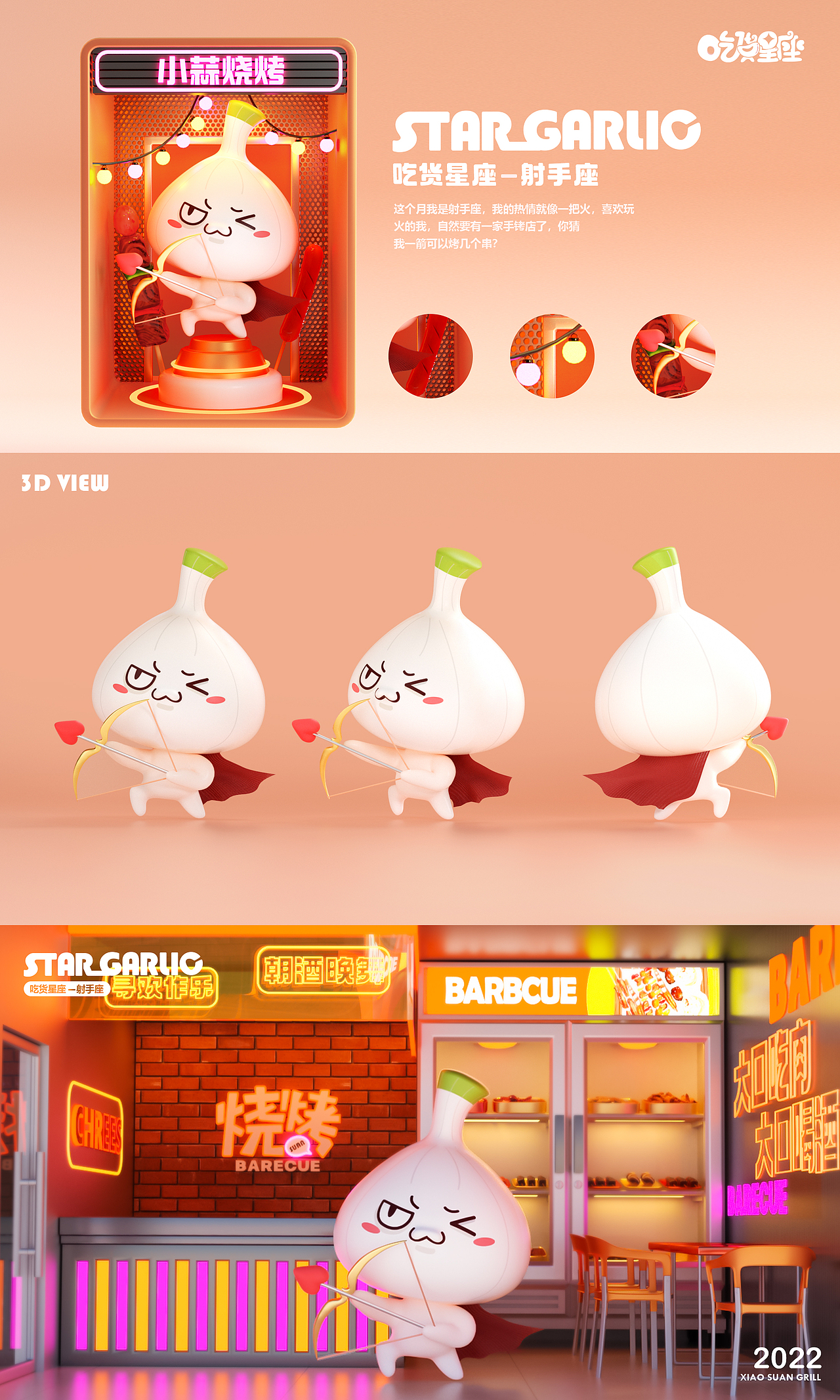 原创IP【吃货星座-星小蒜】