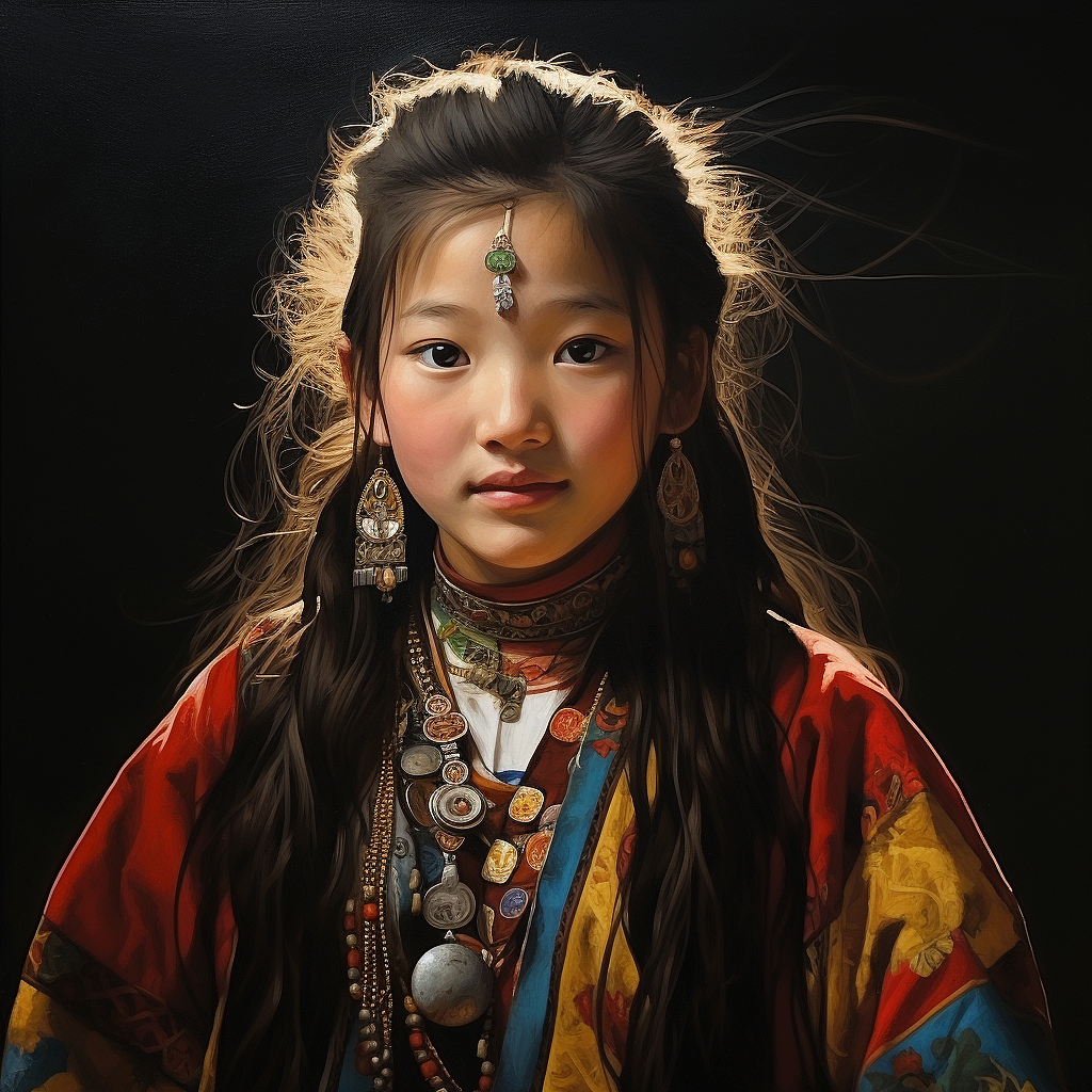 雪域:女孩(图ZMzcxMDE0NDY0) - 商业插画 - 站酷设计师迭部嘎物生物科技原创素材 - 站酷ZCOOL