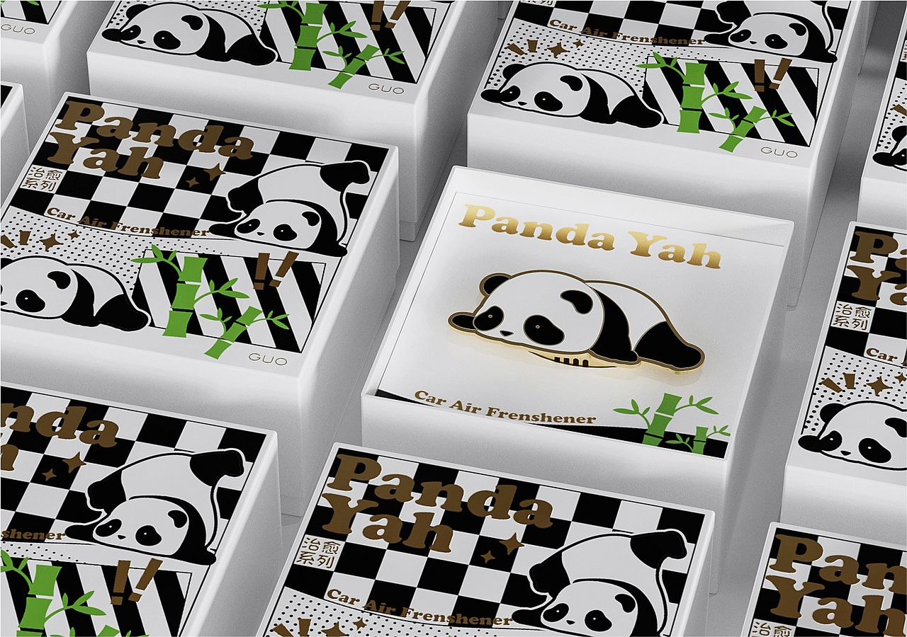 panda yah 熊猫车载出风口香氛（图ZMzM2MDU1OTc2） - 宣传物料 - 站酷设计师隔壁女孩的男友原创素材 - 站酷ZCOOL