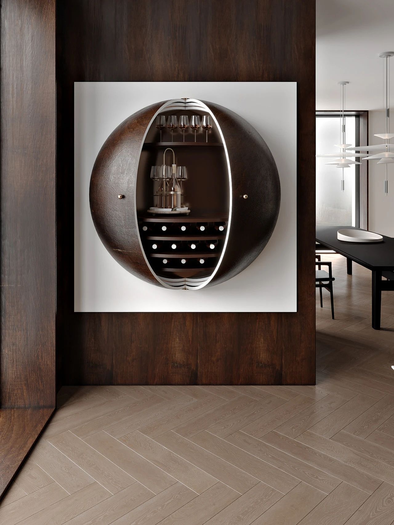 家装案例赏析——213㎡新古典风,一面古典,一面极简