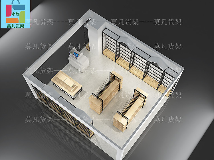 名创优品货架饰品集合店 -莫凡货架空间布局形象设计