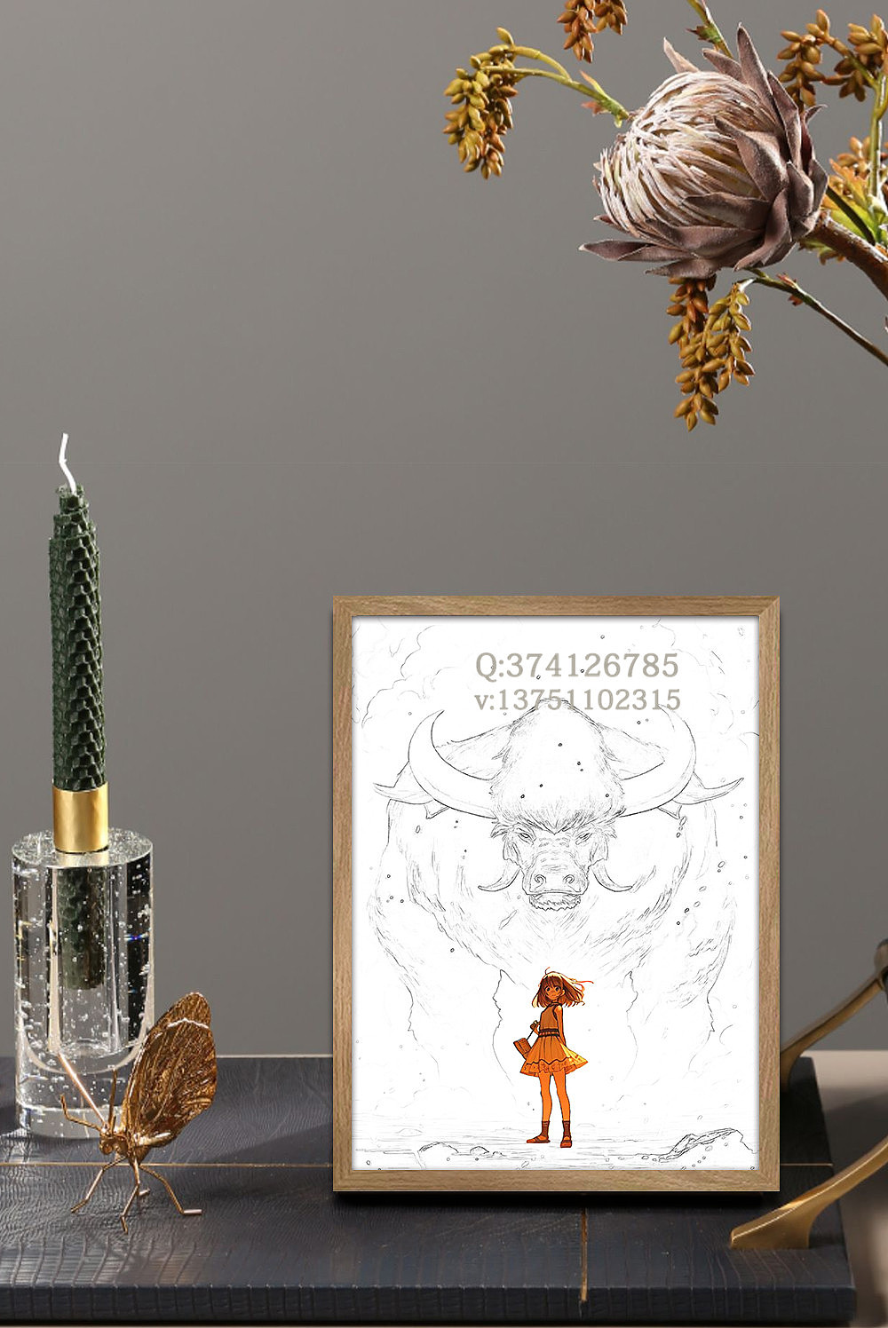 十二生肖灯光画素描客厅装饰画温馨阳光卧室床头氛围灯（图ZMzQ0NTI2OTg4） - 绘画 - 站酷设计师Z94719378原创素材 - 站酷ZCOOL