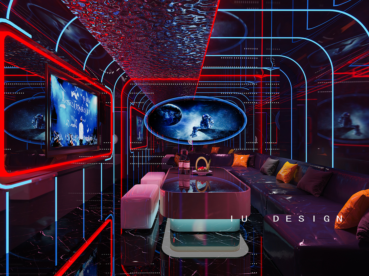 哎呦设计表现·科技风KTV