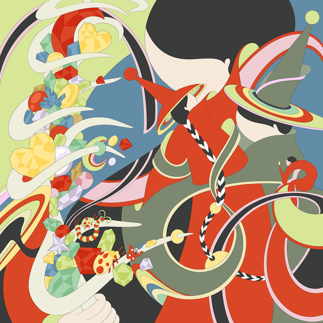 《失控森林1》（图ZMzY5MDAwNzUy） - 艺术插画 - 站酷设计师透明画手郭小浩原创素材 - 站酷ZCOOL