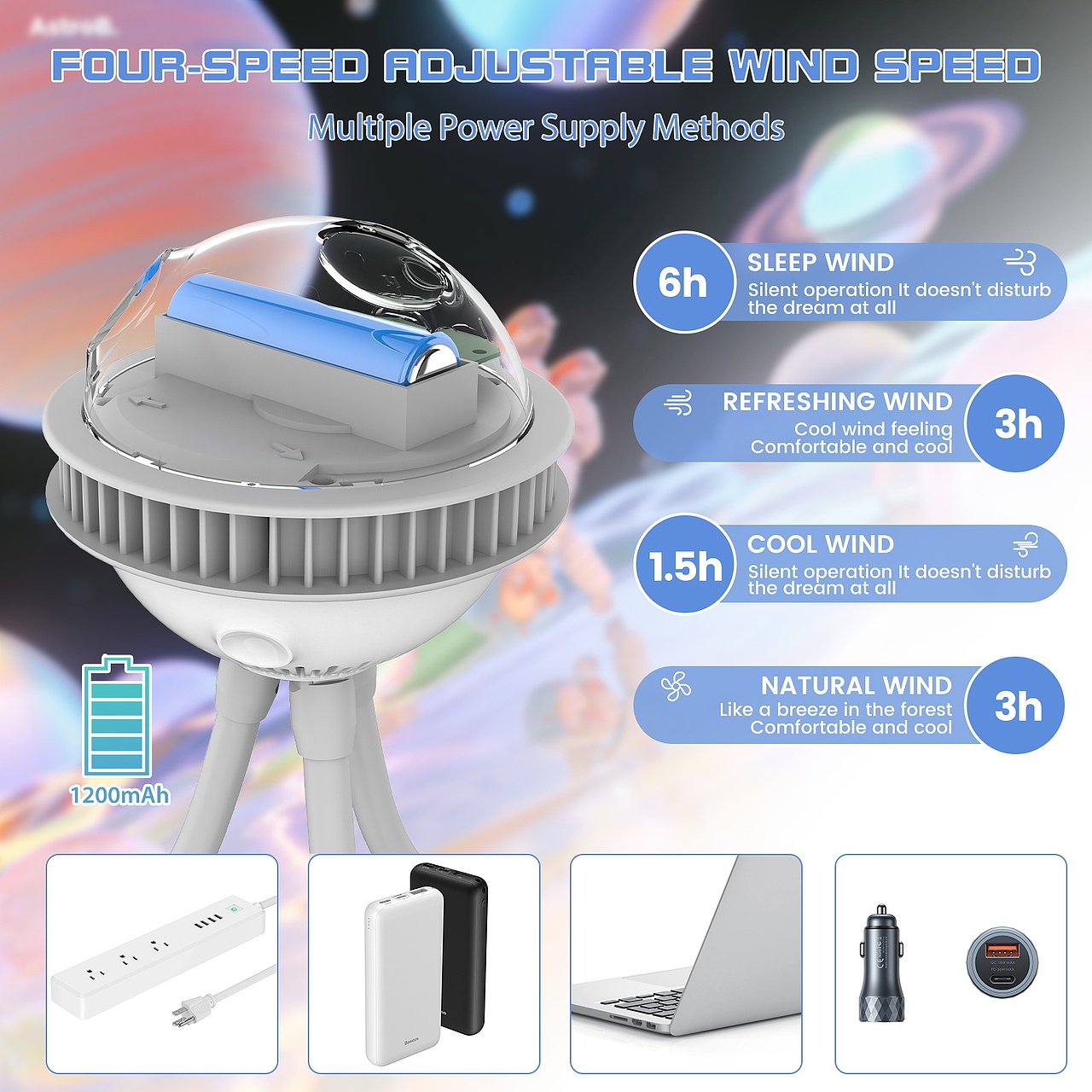 亚马逊婴儿风扇主图 A+设计