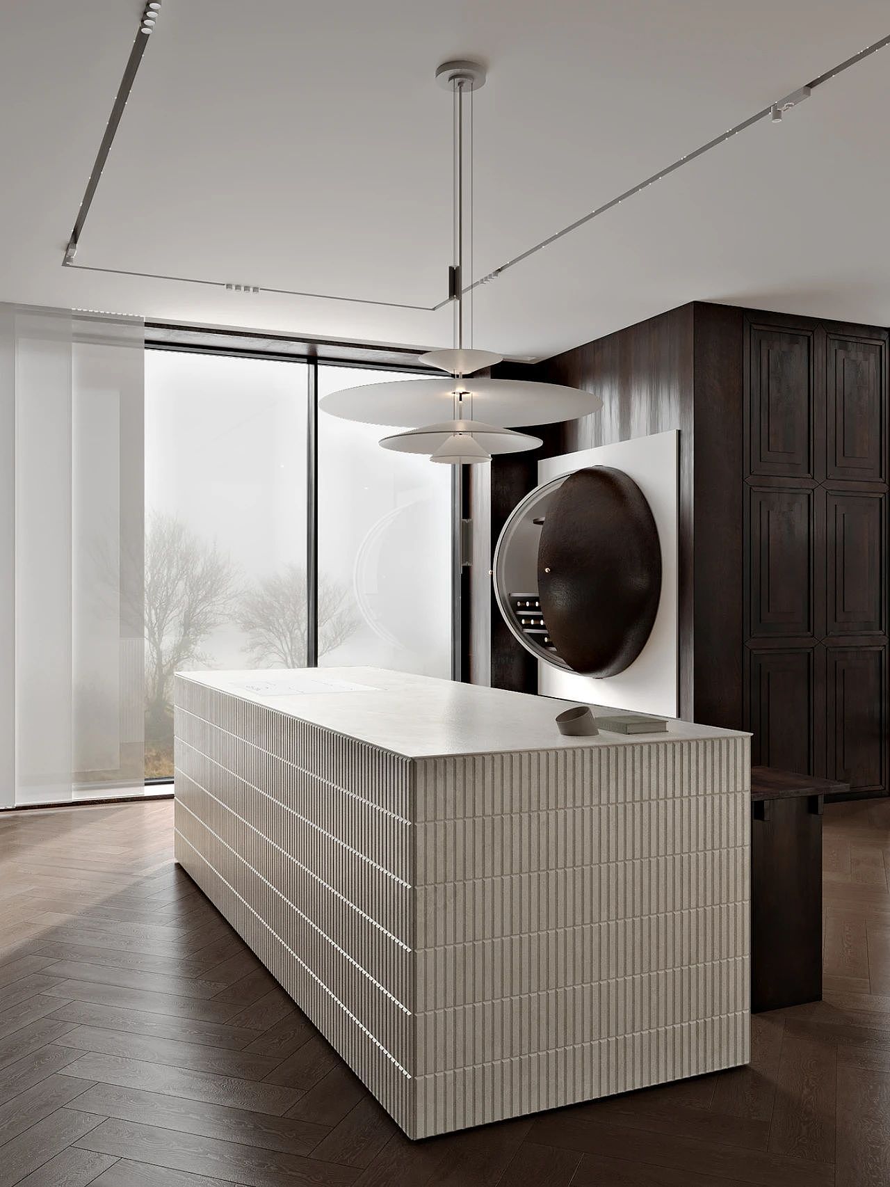 家装案例赏析——213㎡新古典风,一面古典,一面极简