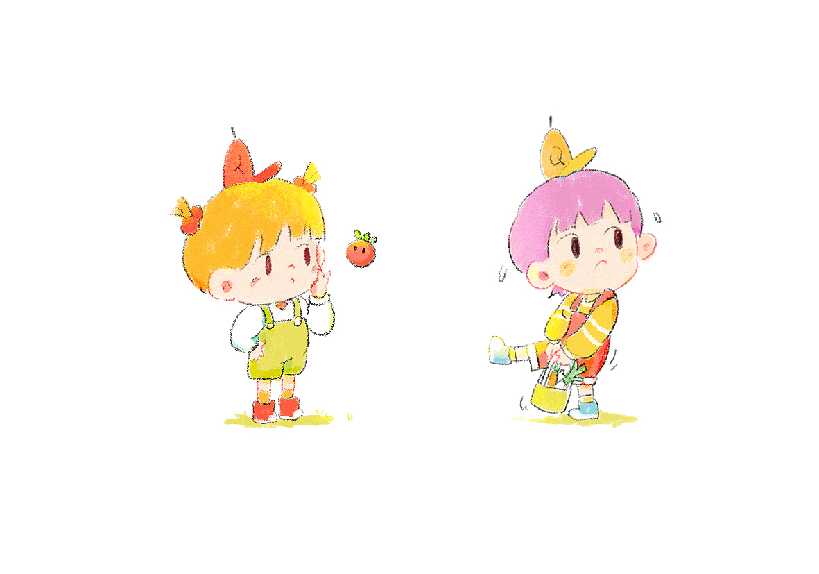 一些小朋友练习