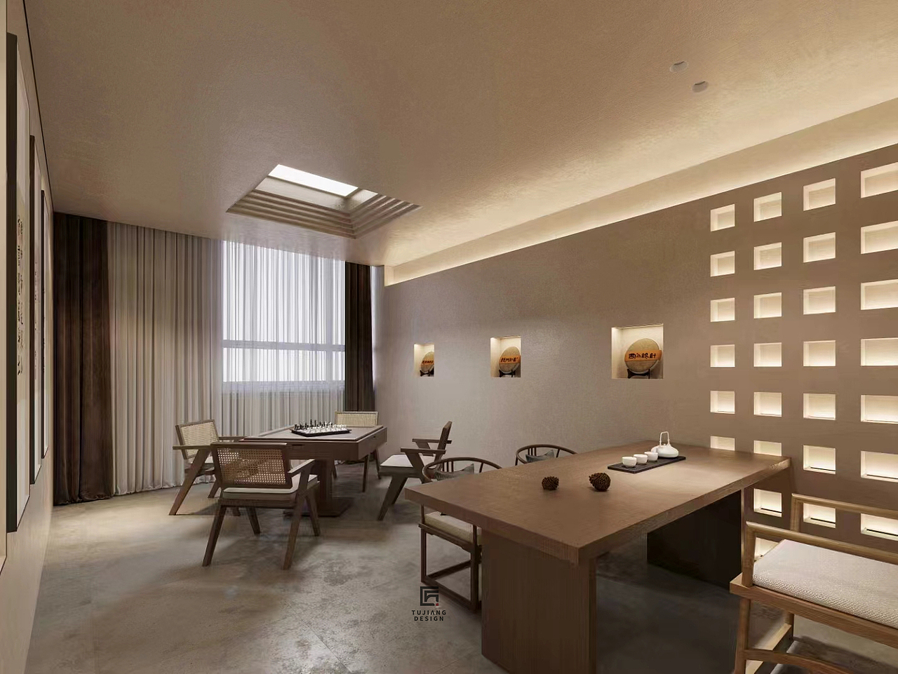 工装茶室设计案例|在时光的褶皱中,寻回生活的禅意