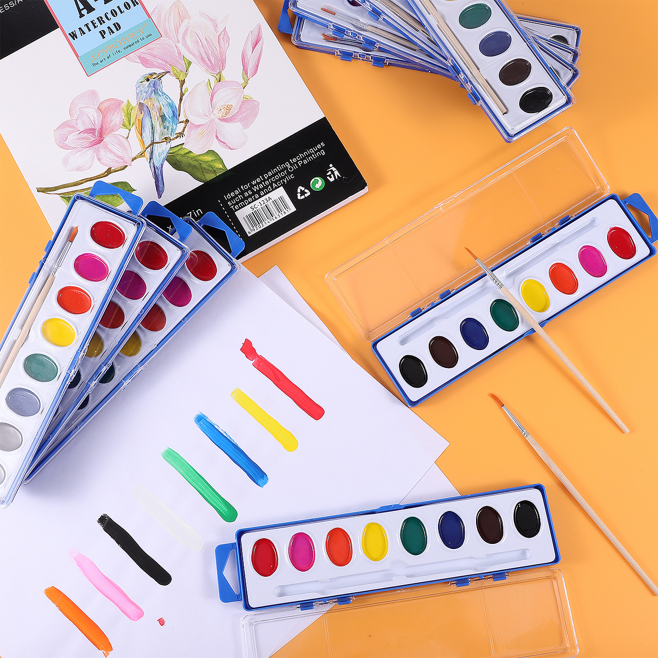 24 个带木杆颜料亚马逊主图A+