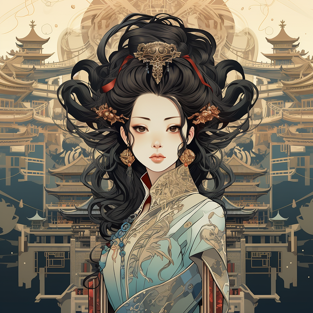 东方神韵艺术插画