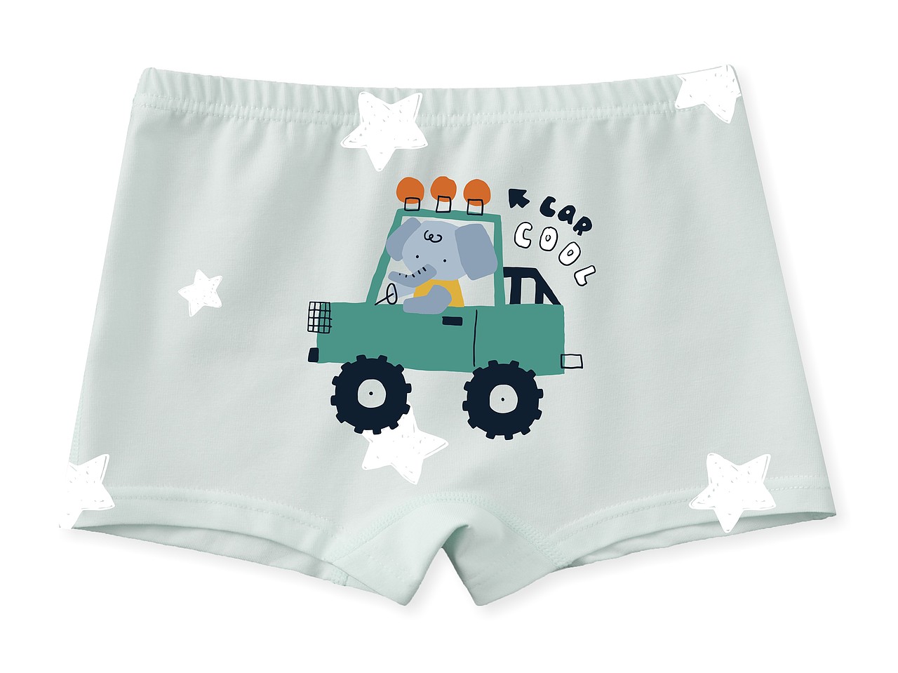 越野探险大象-卡通图案设计