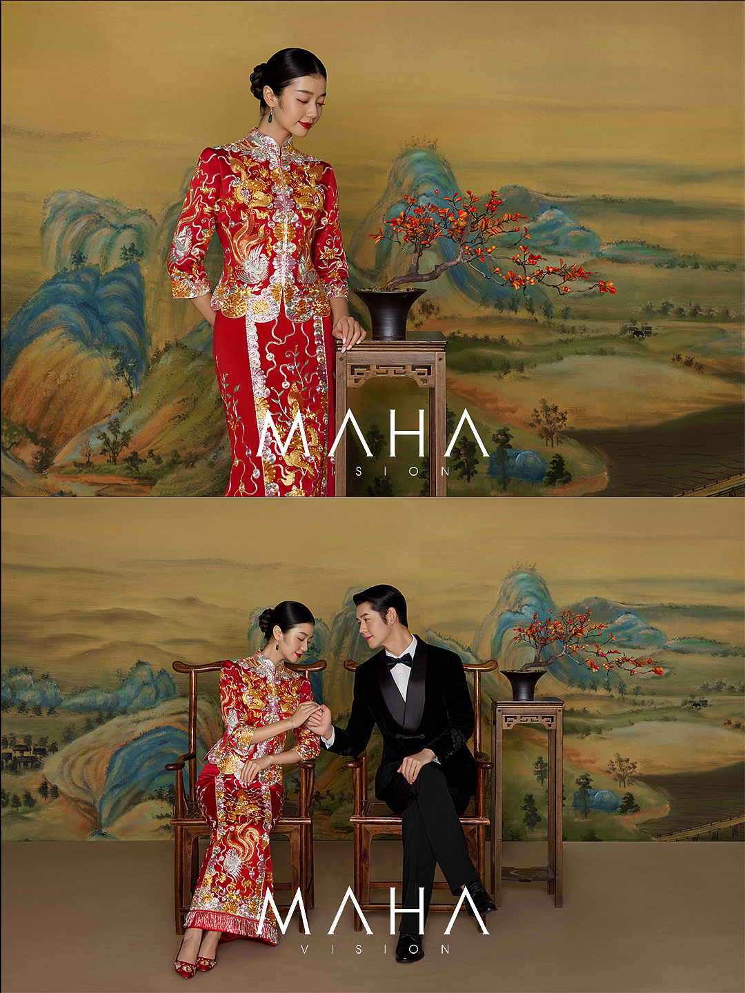 MAHA丨新中式婚纱（图ZMzYwODU0NzY0） - 婚礼摄影 - 站酷设计师MAHA贾潇原创素材 - 站酷ZCOOL