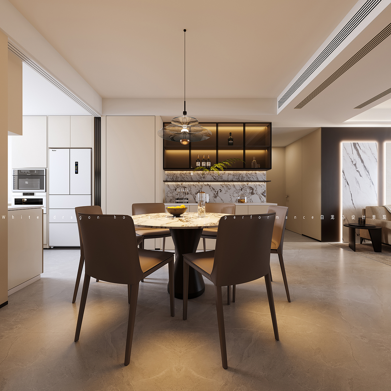 现代风格——白龙马效果