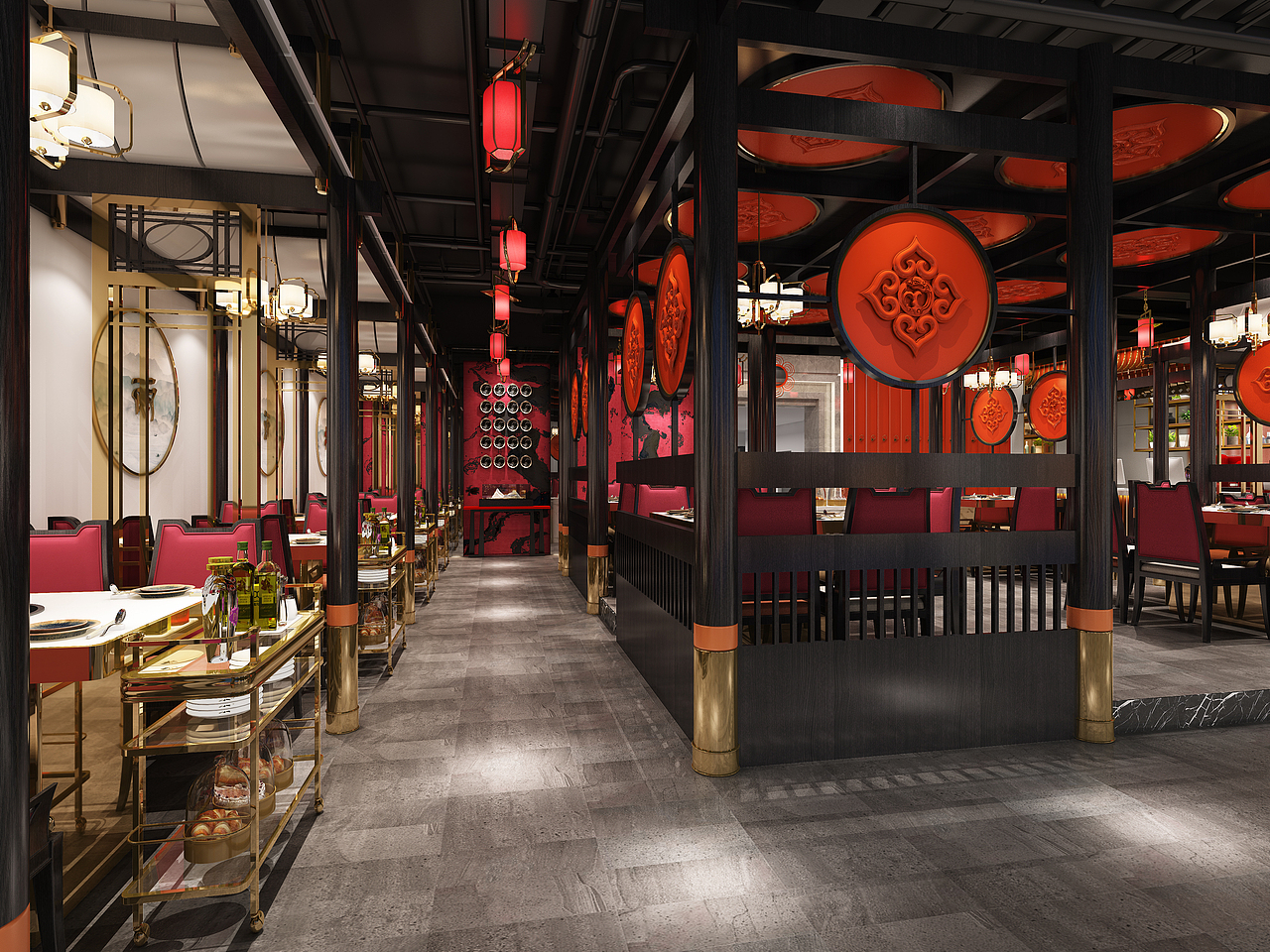 蜀寨·成都老火锅店设计 | 浙江宁波火锅店设计公司（图ZMzUwMzIyODk2） - 酒店餐饮设计 - 站酷设计师成都火锅店设计魏原创素材 - 站酷ZCOOL