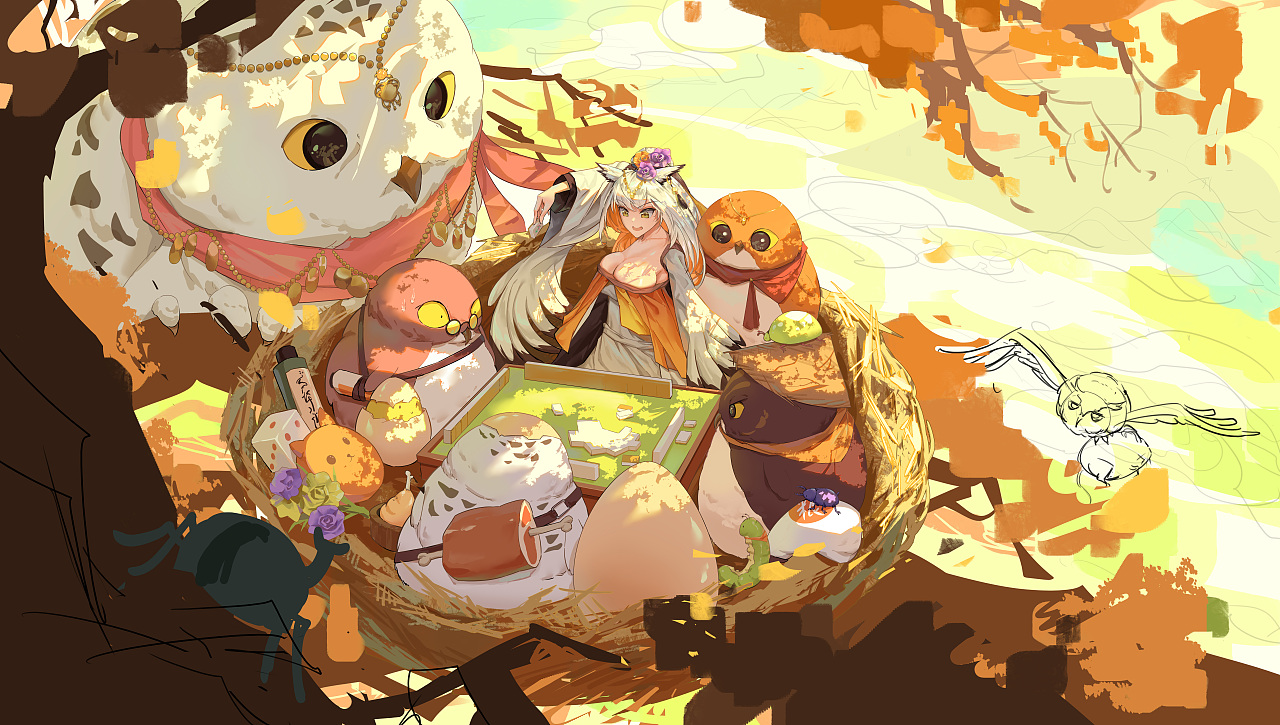 《走地鸡打麻将》