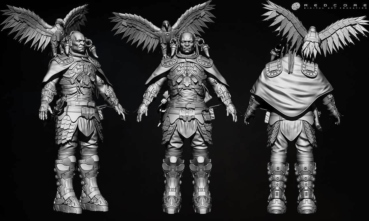 赤核学员完美复刻【地平线:零之曙光】角色模型