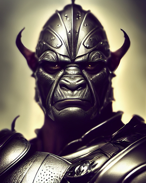 用Tiamat AI绘画创作的动物战士