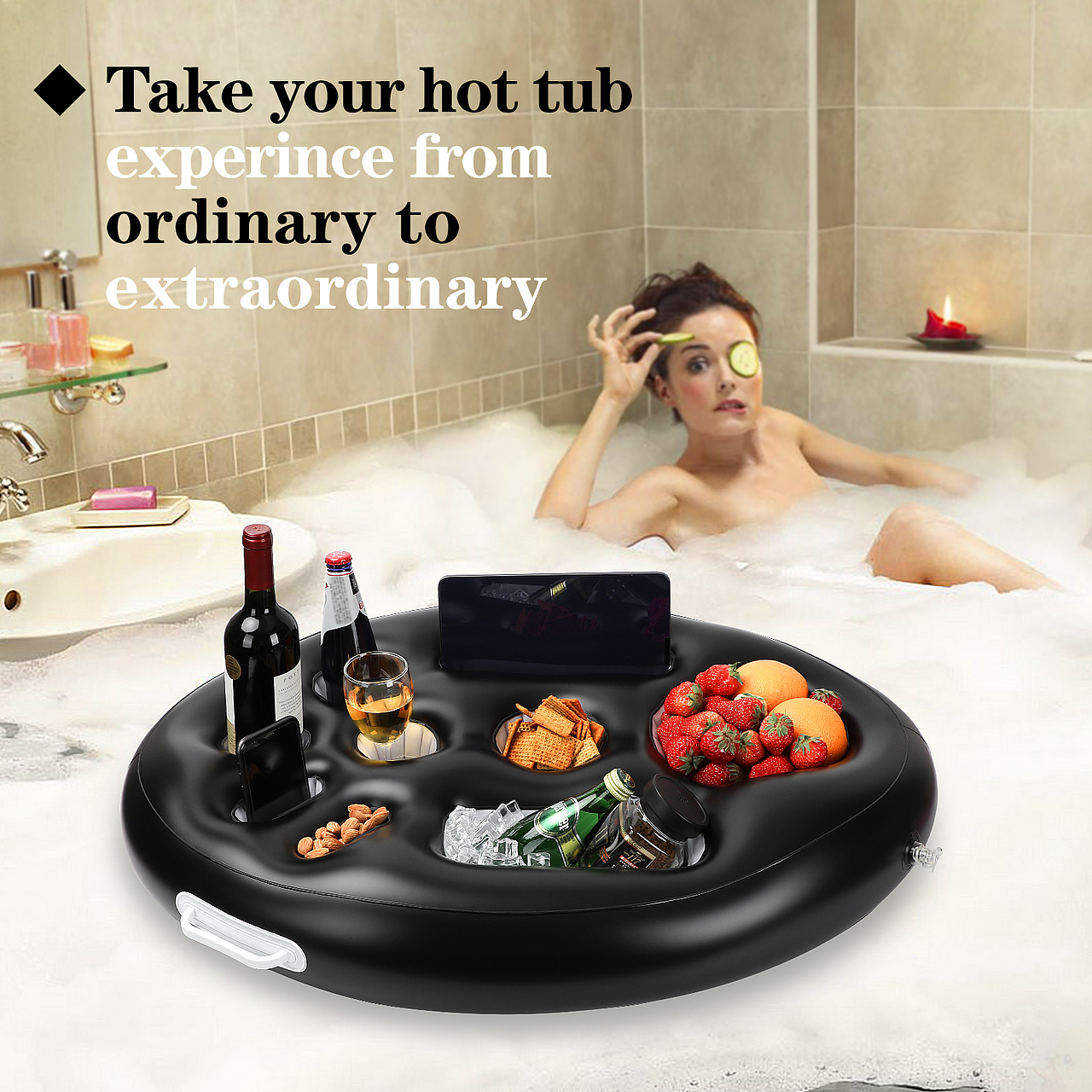 亚马逊主图 A+/夏日泳池托盘