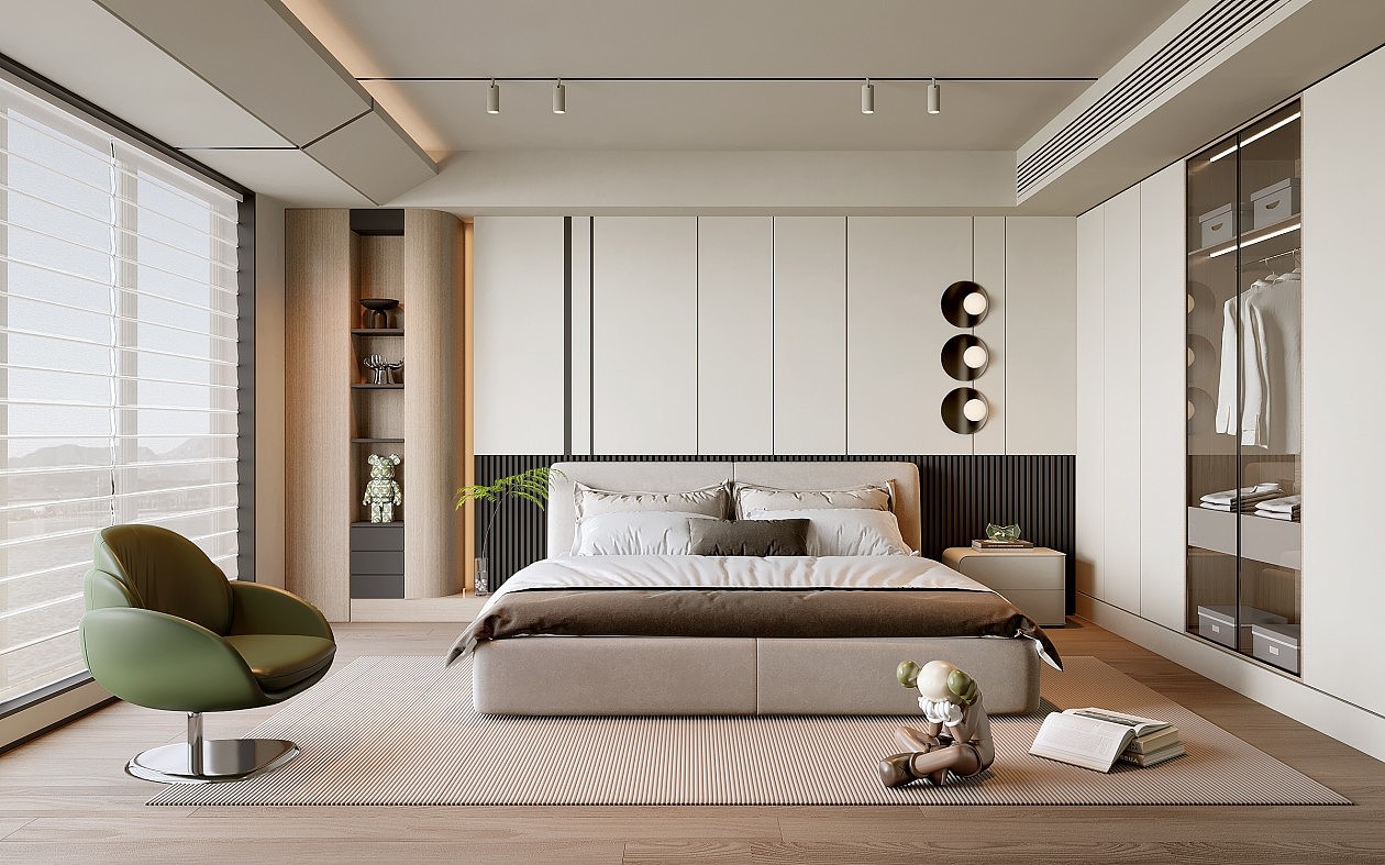 卧室（图ZMzMxNTAyNTAw） - 商业空间设计 - 站酷设计师效果图小芳原创素材 - 站酷ZCOOL