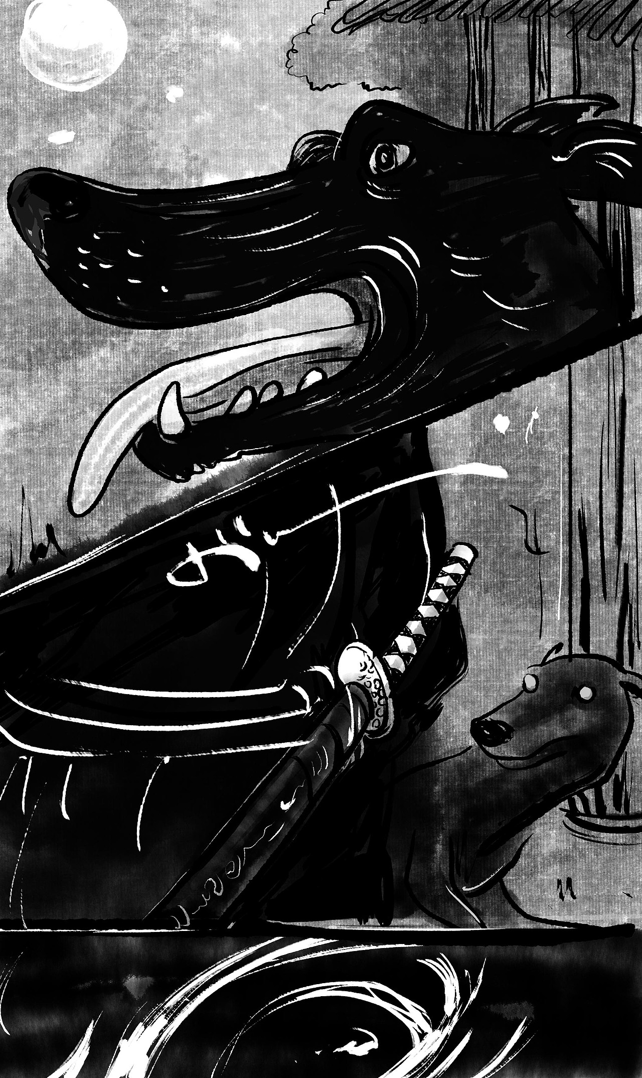 泽---水墨风插画设计