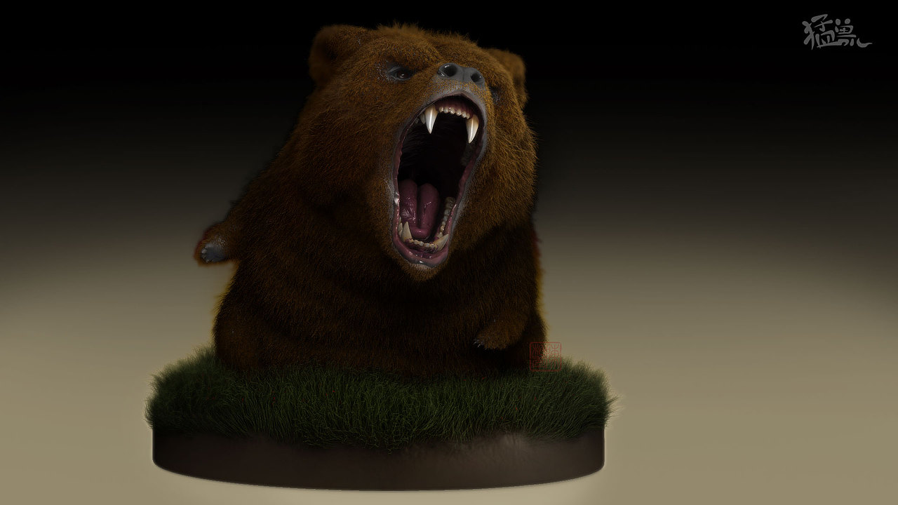猛獸兒-棕熊（圖ZMjk3MDIzMzQw） - 人物/生物 - 站酷設(shè)計師azazaal原創(chuàng)素材 - 站酷ZCOOL