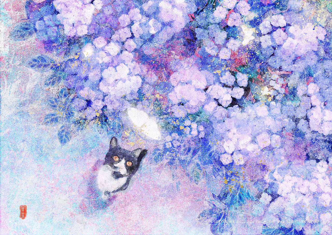 【procreate仿岩彩】花卉作品集（图ZMzUyNTQ1Mzky） - 创作习作 - 站酷设计师画画的苜芝原创素材 - 站酷ZCOOL