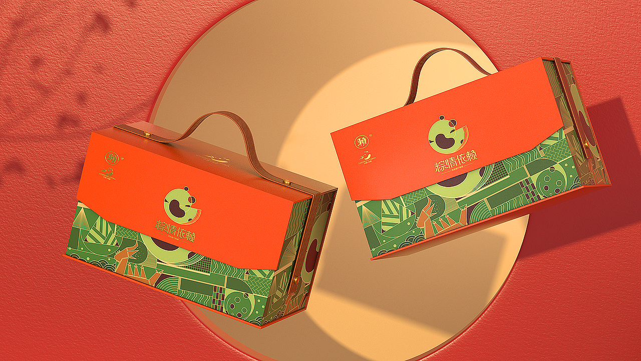 粽情依赖(天府粽)端午粽子包装设计× 火麒麟创意