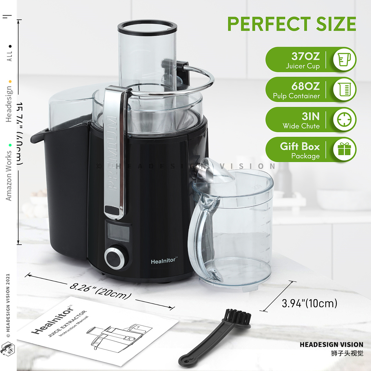 榨汁机产品拍摄_主图设计_A+页面设计-狮子头视觉（图ZMzAzMzcwMzEy） - 电商 - 站酷设计师亚马逊主图设计原创素材 - 站酷ZCOOL